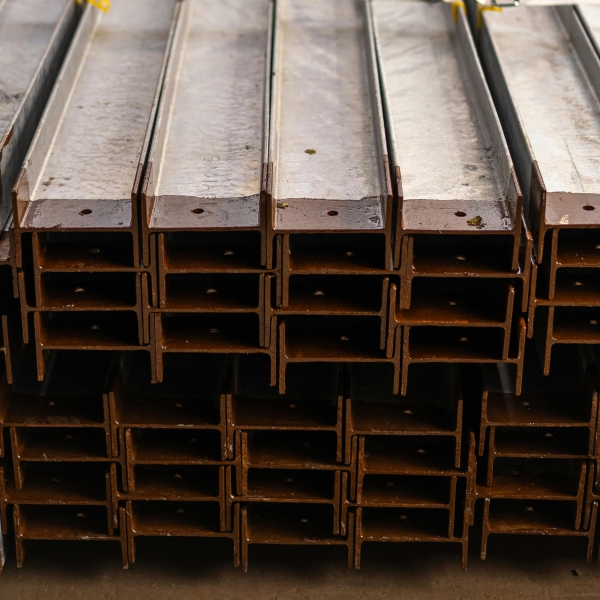 Steel I Beams stocked for construction, fabrication, and warehouse projects